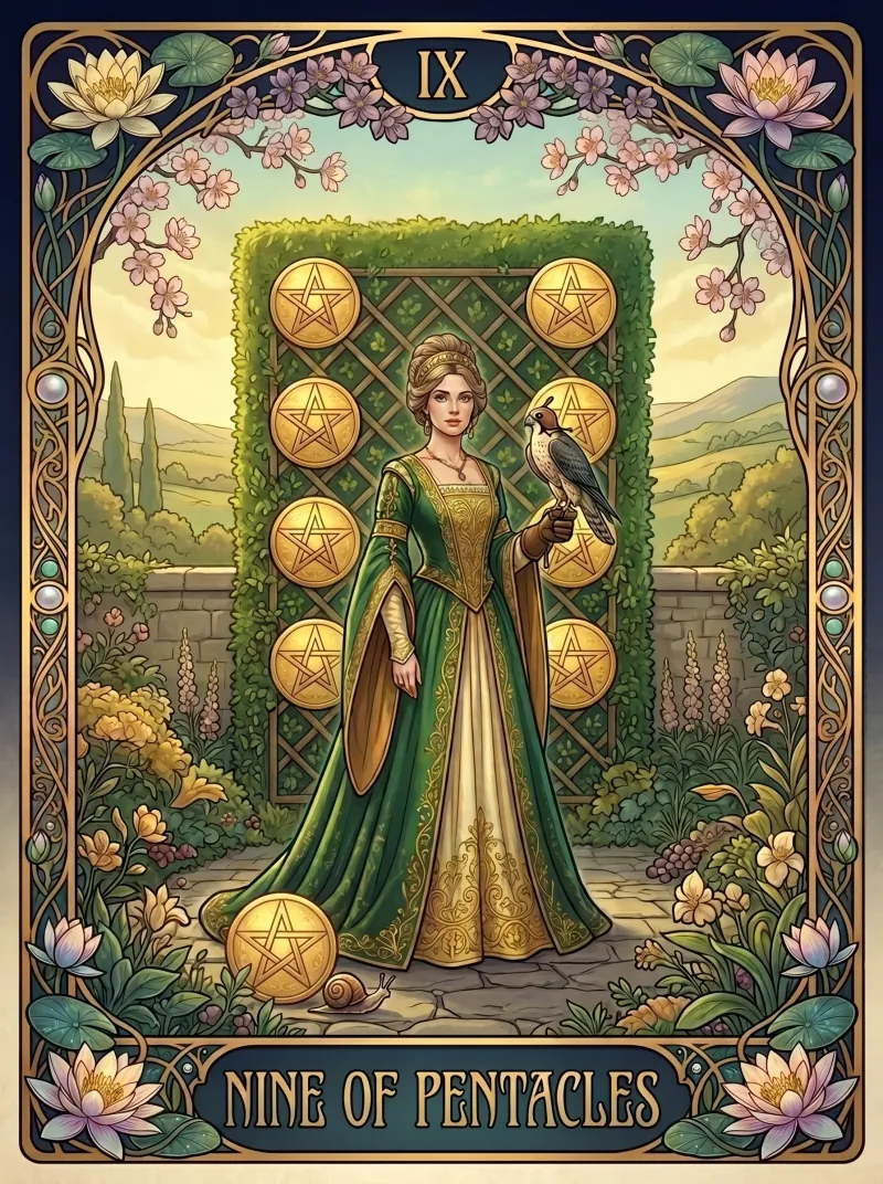 Nine of Pentacles